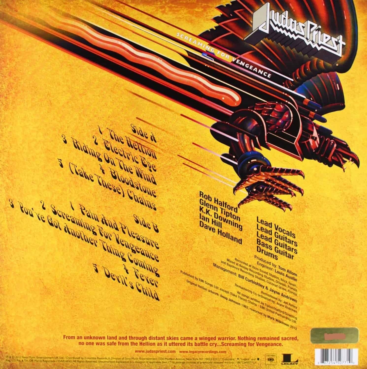 Judas Priest Screaming For Vengeance Lyrics - Genius