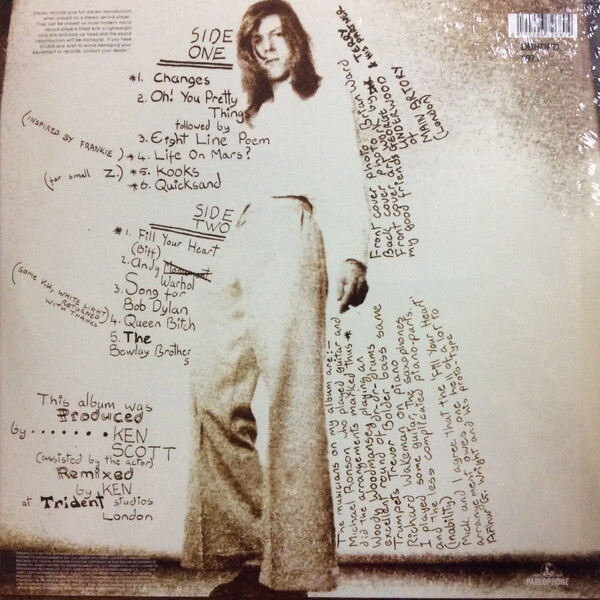 David Bowie Hunky Dory vinyl LP picture disc Indie exclusive For Sale ...