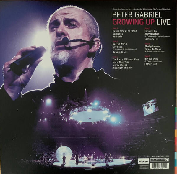 Peter Gabriel Growing Up Live vinyl 3 LP