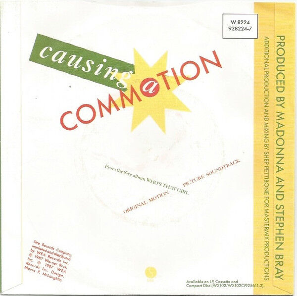 Madonna Causing A Commotion Vinyl 7
