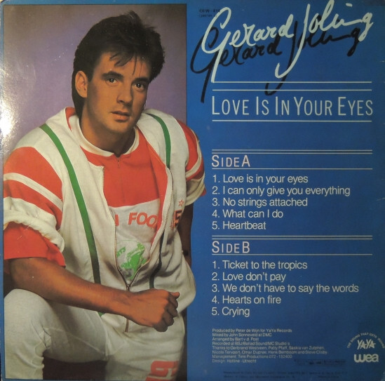 Gerard Joling - Love Is In Your Eyes Vinyl buy new and used at