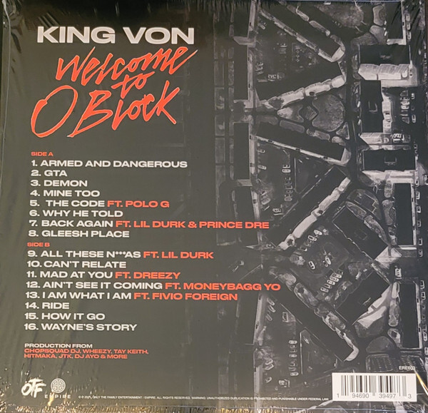 King Von - Welcome To O'Block Vinyl buy new and used at