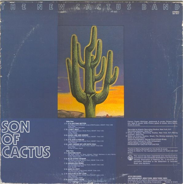 The New Cactus Band - Son Of Cactus Vinyl buy new and used at Discrepancy  Records Australia