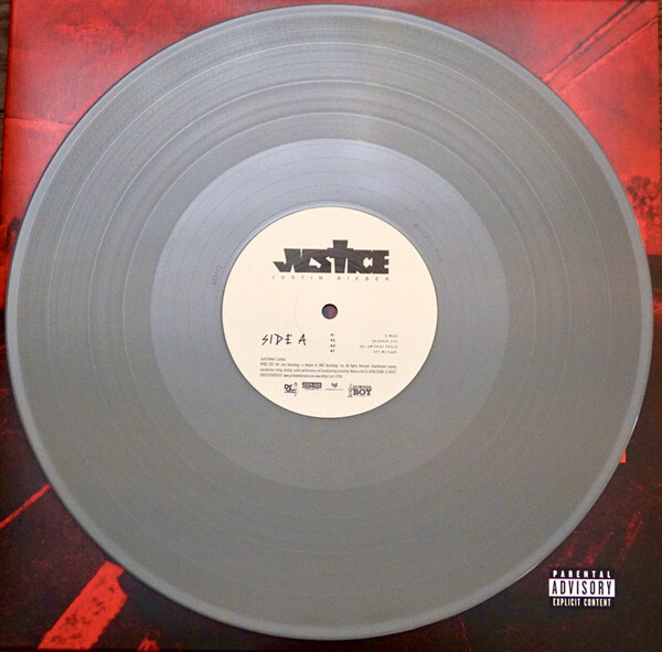 Justin Bieber Justice Limited Silver vinyl 2 LP For Sale