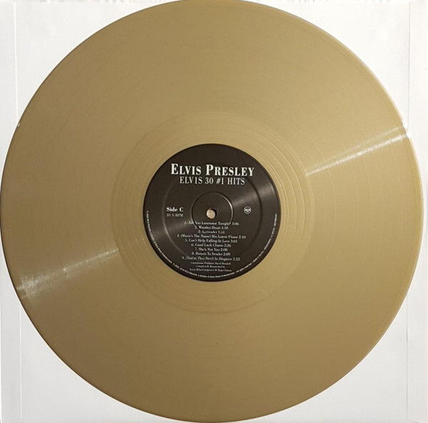 Elvis Presley 30 No 1 Hits GOLD VINYL LP - Discrepancy Records