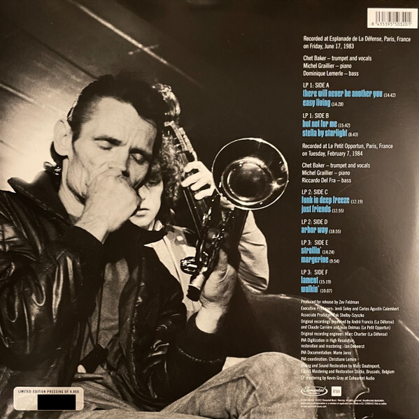 Chet Baker Trio Live In Paris: The Radio France Recordings 1983