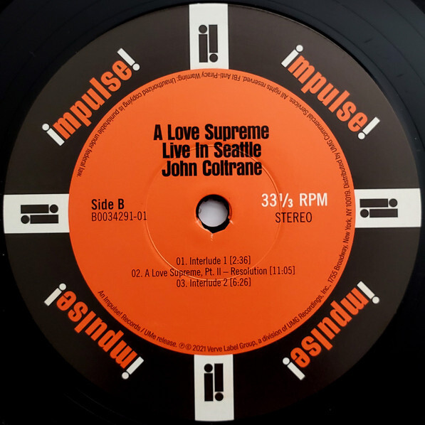 John Coltrane: A Love Supreme Mastercut Edition – Verve Center Stage Store