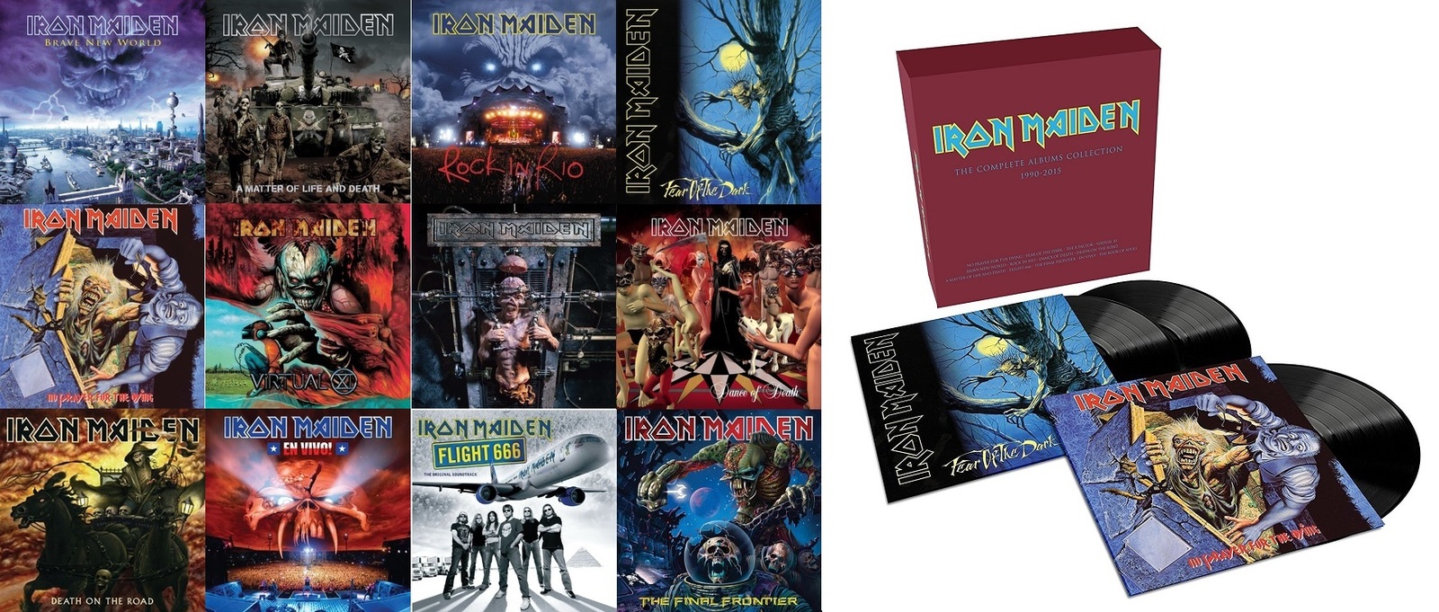 Iron Maiden 2017 EU vinyl reissues box set plus all 12 vinyl LPs NEW ...
