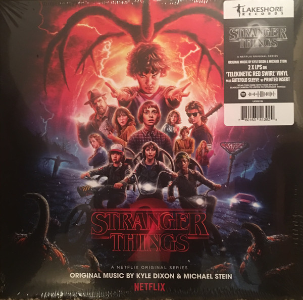 Stranger Things 2 Soundtrack Telekinetic Red Swirl Vinyl 2 Lp G F