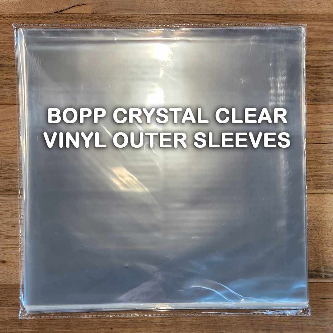 Crystal Clear Plastic OPP 12 Vinyl 33 RPM Record 5 Mil (Outer Sleeves)