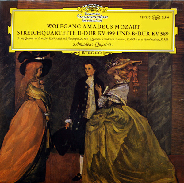 Und　D-Dur　Wolfgang　Mozart　Vinyl　KV　Amadeus　Streichquartette　Amadeus-Quartett　589　499　B-Dur　KV　LP