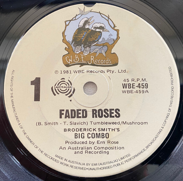 Broderick Smith's Big Combo - Faded Roses - VINYL buy new and used at ...