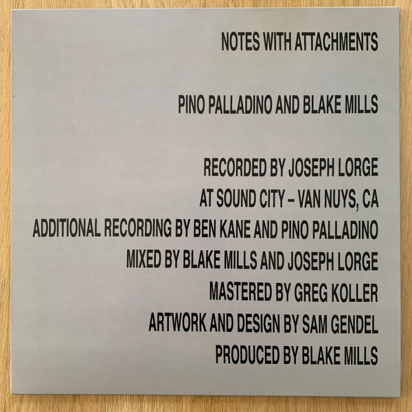 Pino Palladino;Blake Mills - Notes With Attachments Vinyl buy new 