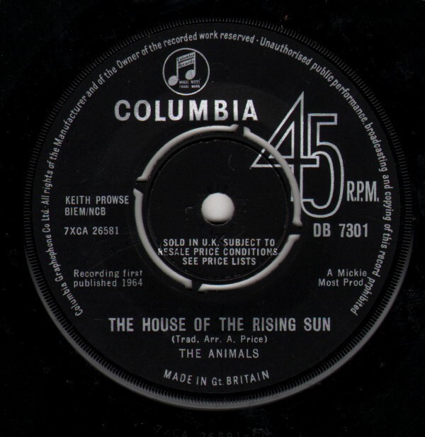 The Animals - The House Of The Rising Sun Vinyl buy new and used at ...