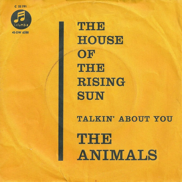The Animals The House Of The Rising Sun Vinyl - Discrepancy Records
