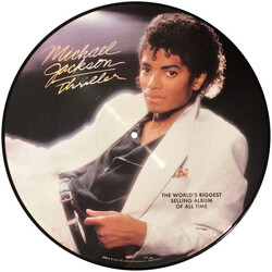 Michael Jackson Thriller vinyl LP picture disc back insert NEW                     