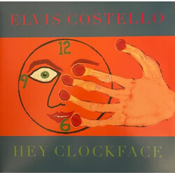 Elvis Costello Hey Clockface TRANSPARENT RED vinyl 2 LP