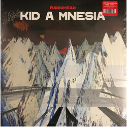 Radiohead KID A MNESIA indie exclusive RED vinyl 3 LP + ART PRINT