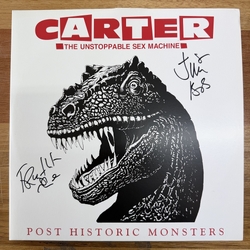 Carter The Unstoppable Sex Machine Post Historic Monsters CLEAR AND RED VINYL 2 LP SIGNED