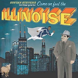 Sufjan Stevens Illinois Special Blue Marvel WHITE vinyl 2 LP +download, g/f       