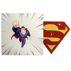 Shirley Walker Superman Animated Series limited single sided RED diecut vinyl 12"