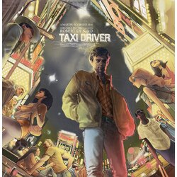 Taxi Driver soundtrack Waxwork Records Taxi Cab Yellow Black splatter vinyl 2 LP