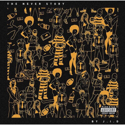 J.I.D Never Store limited ORANGE vinyl LP