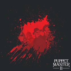 Richard Band Puppet Master II Soundtrack BLACK/WHITE SPLIT vinyl LP +d/load