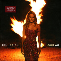 Celine Dion Courage RED VINYL 2 LP