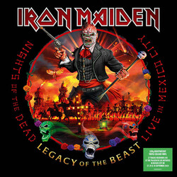 Iron Maiden Night Of The Dead Live In Mexico GREEN WHITE RED vinyl 3 LP