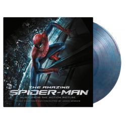 James Horner The Amazing Spider-Man MOV ltd #d 180gm BLUE/RED MARBLED vinyl 2 LP