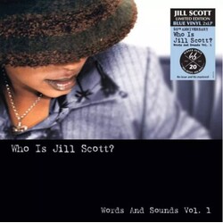 Jill Scott Who Is Jill Scott Words And Sounds Vol 1 BLUE Vinyl 2 LP