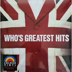 Who Greatest Hits limited CLEAR RED vinyl LP