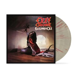 Ozzy Osbourne Blizzard Of Oz SILVER WITH RED SWIRLS VINYL LP