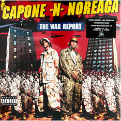 Capone-N-Noreaga War Report Clear Vinyl With Red & Blue Splatter vinyl LP