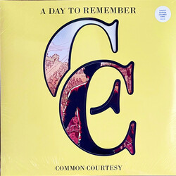 Day To Remember Common Courtesy LEMON / MILKY CLEAR VINYL 2 LP