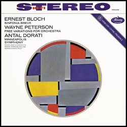 Ernest Bloch Free Variations For Orchestra Vinyl LP 1/2 speed mastered