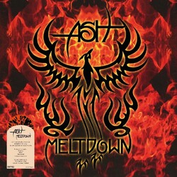 Ash Meltdown 2022 remaster limited ORANGE & BLACK SPLATTER vinyl LP