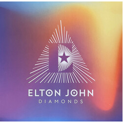 Elton John Diamonds Pyramid Edition PURPLE/CREAM VINYL LP