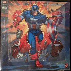 The Rolling Stones Foreign Tongues LIMITED EDITION MARVEL CAPTAIN AMERICA BLACK VINYL 2 LP + MARVEL COMIC