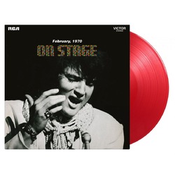 Elvis Presley On Stage MOV ltd #d 180gm TRANSPARENT RED vinyl LP