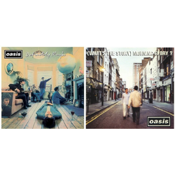 Oasis What's The Story Morning Glory / Definitely Maybe two 2 LP sets