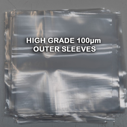 100x Discrepancy Records HIGH GRADE plastic outer sleeves for Vinyl LPs Aus made