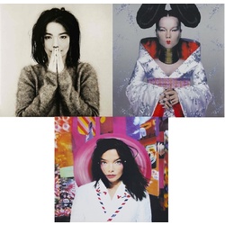 Bjork Debut / Homogenic / Post 3 limited coloured vinyl LPs