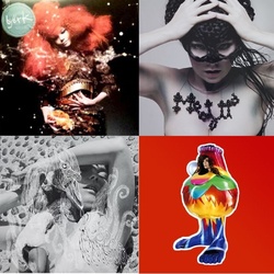 Bjork Biophilia / Medulla / Vespertine / Volta 4 coloured vinyl LPs