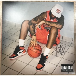 AJ Tracey Flu Game orange vinyl 2 LP SIGNED