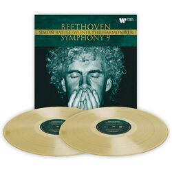Simon Rattle Beethoven Symphony No. 9 LTD RED GOLD VINYL 2 LP