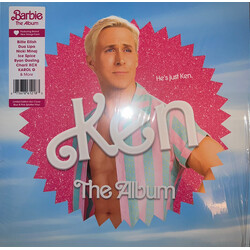 Various Barbie The Album KEN COVER BLUE & PINK SPLATTER VINYL LP