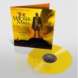 Paul Giovanni Wicker Man soundtrack 40th anny YELLOW vinyl LP reissue gatefold sleeve