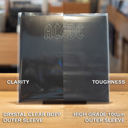 250 x Record Outer Sleeves fit 1, 2 LP /3LP VINYL & 12" Crystal Clear BOPP